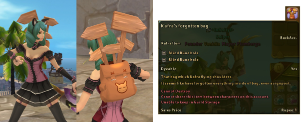 Costume Kafras Forgotten Bag